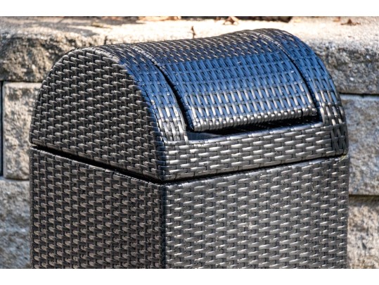 Safavieh Resin Wicker Garbage Bin
