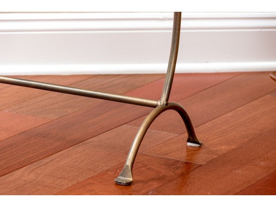 Bronzed Finished Iron Scrolled Towel Rack