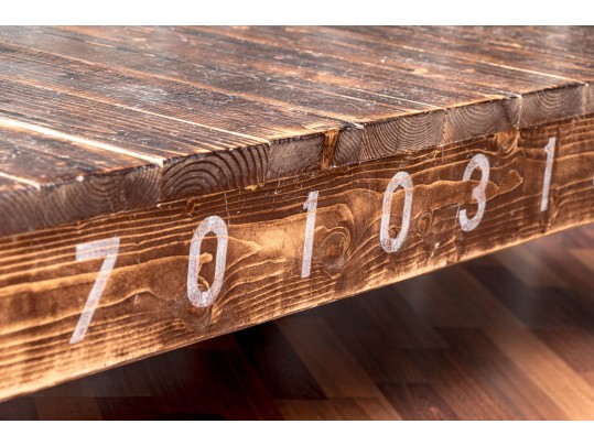 Awesome Vintage Rail Cart Style Cocktail Table