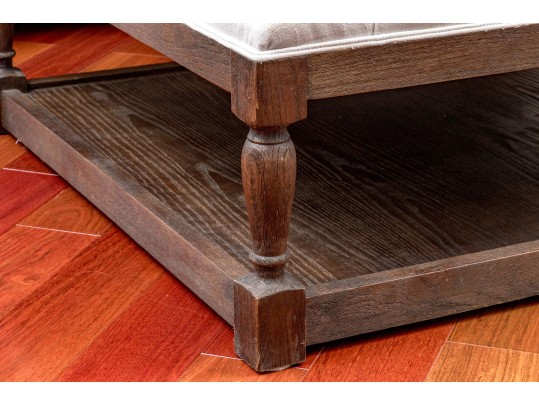 Custom Upholstered Oversized Ottoman