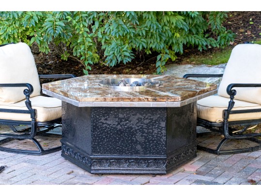 Quality Fire Pit With Marble Top