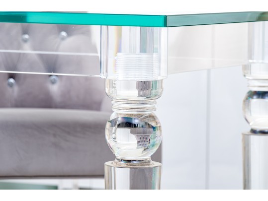Fabulous Lucite And Glass Desk