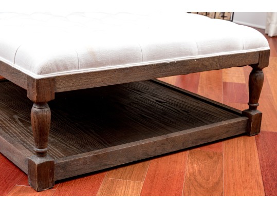 Custom Upholstered Oversized Ottoman