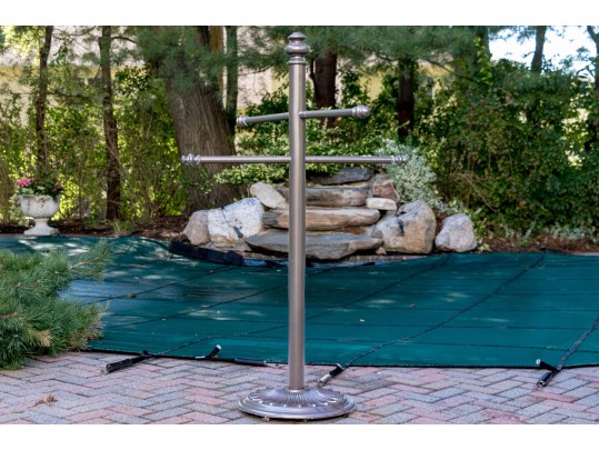 Outdoor Pool Towel Rack, Probably Frontgate