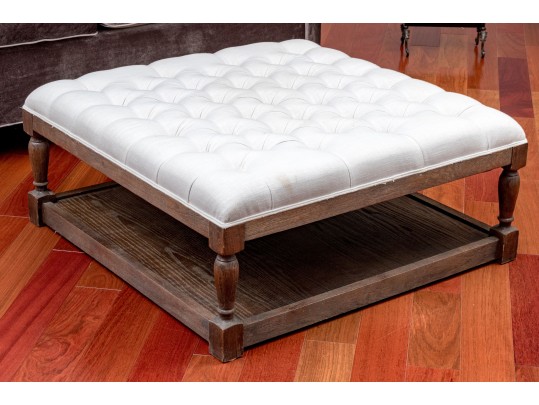 Custom Upholstered Oversized Ottoman
