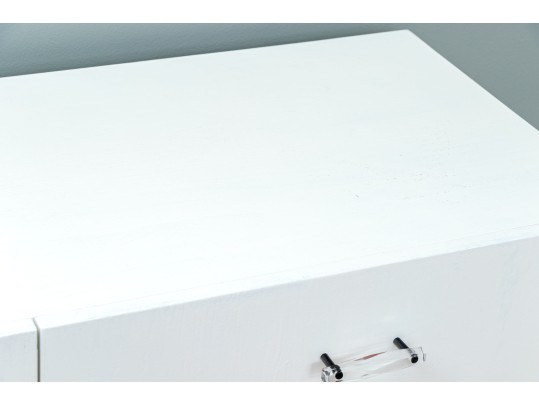 Six Drawer Chest With Lucite Pulls