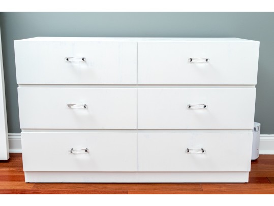 Six Drawer Chest With Lucite Pulls