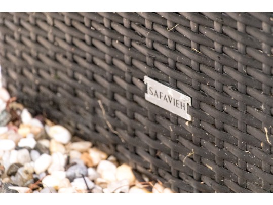 Safavieh Resin Wicker Garbage Bin