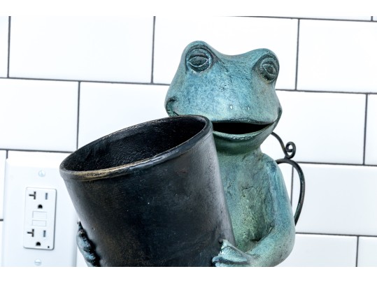 Decorative Frog Form Wine Cooler