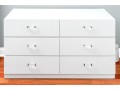 Six Drawer Chest With Lucite Pulls