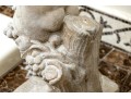 Pair Of Cast Stone Neoclassical Putti With Grape Clusters