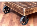 Awesome Vintage Rail Cart Style Cocktail Table