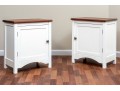 Pair Of Chris Craft Farmhouse Chic Nighstands