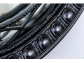 Ebonised Oval Framed Mirror