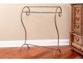 Bronzed Finished Iron Scrolled Towel Rack