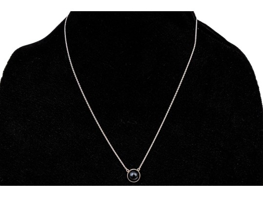 Tiffany & Co. Sterling Silver Elsa Peretti Color By The Yard Black Nephrite Necklace