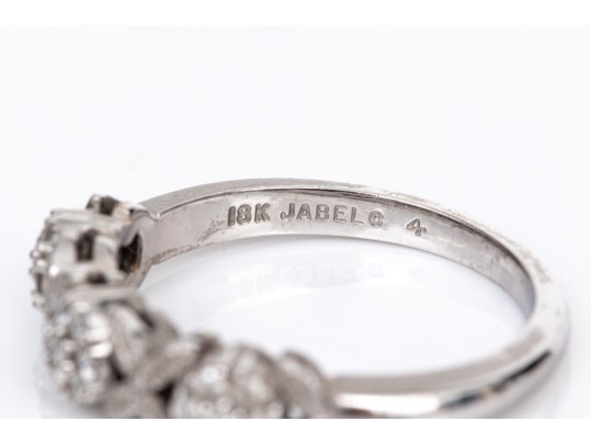 18k White Gold Pave Diamond Set 