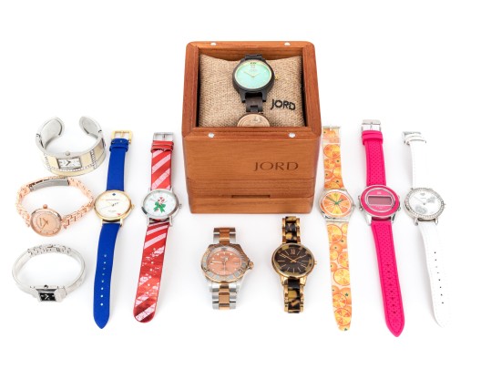 Collection Of Nine Fashion Quartz Watches Plus One Automatic Sport Invicta Watch