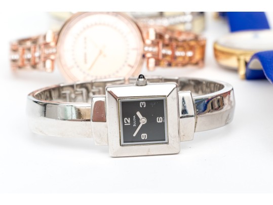 Collection Of Nine Fashion Quartz Watches Plus One Automatic Sport Invicta Watch