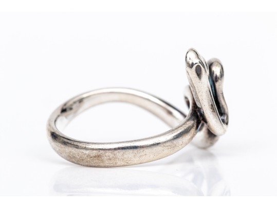 Tiffany & Co. Sterling Silver Elsa Peretti Fabulous Snake Ring, Size 7