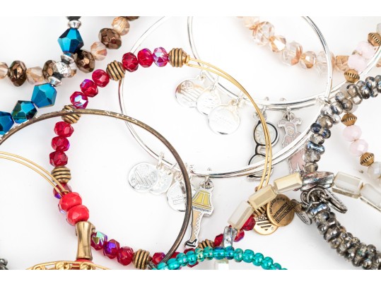 Alex + Ani Extensive Collection Of Vintage 66 And Infused With Energy Bracelets