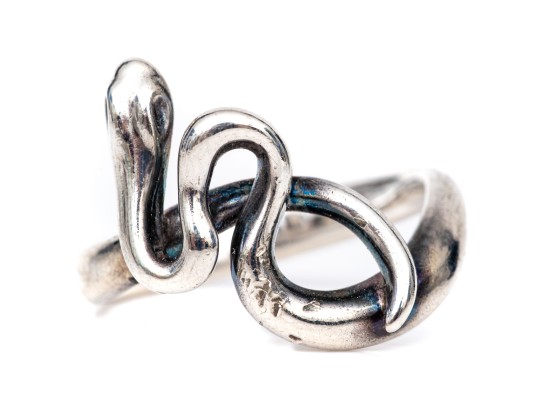 Tiffany & Co. Sterling Silver Elsa Peretti Fabulous Snake Ring, Size 7