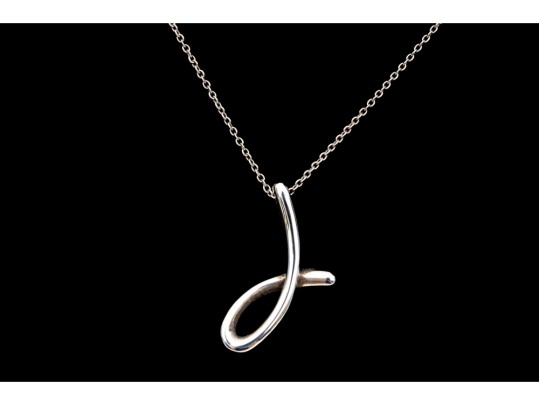 Tiffany & Co. Sterling Silver Elsa Peretti Large Script 