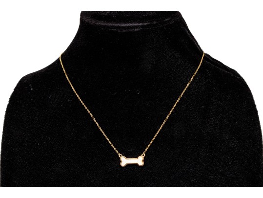 Sterling Silver Rose Vermeil White Opal Doublet Set Dogbone Motif Necklace On Chain