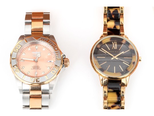 Collection Of Nine Fashion Quartz Watches Plus One Automatic Sport Invicta Watch