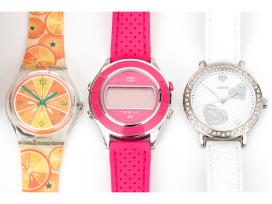 Collection Of Nine Fashion Quartz Watches Plus One Automatic Sport Invicta Watch