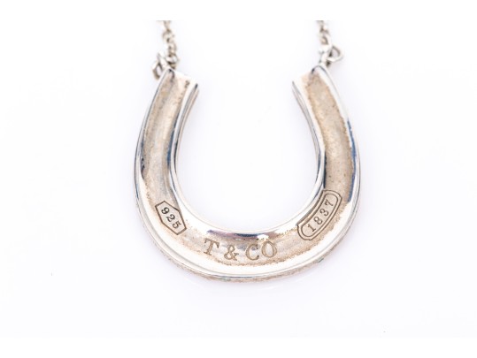 Tiffany & Co. Sterling Silver Lucky Horseshoe Centered Necklace