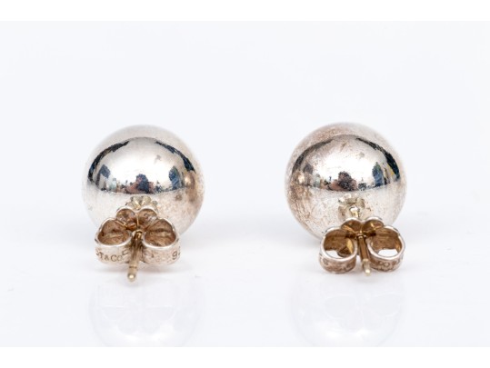 Tiffany & Co. Sterling Silver Classic 10mm Silver Ball Stud Earrings