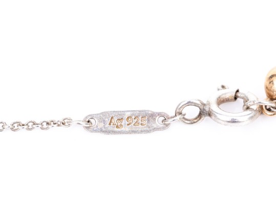 Tiffany & Co. Sterling Silver And 18k Yellow Gold 