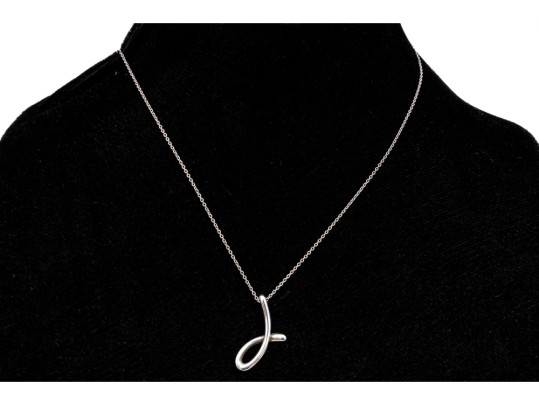 Tiffany & Co. Sterling Silver Elsa Peretti Large Script 