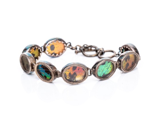 Sterling Silver Collection Of Unique Butterfly Wing Motif Jewelry Pieces