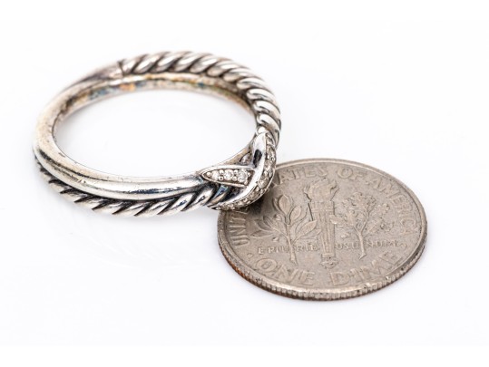 David Yurman Sterling Silver And Diamond 