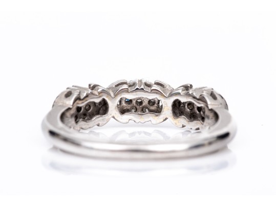 18k White Gold Pave Diamond Set 