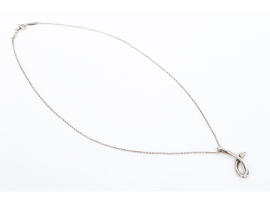 Tiffany & Co. Sterling Silver Elsa Peretti Large Script 