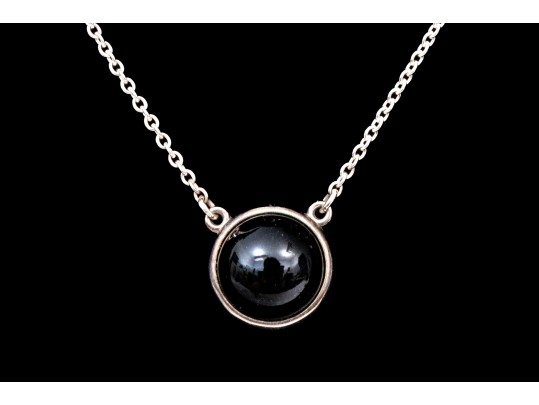 Tiffany & Co. Sterling Silver Elsa Peretti Color By The Yard Black Nephrite Necklace