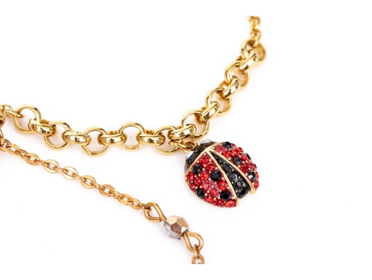 Swarovski Collection Of Rose, White And Yellow Toned Crystal Set Bracelets