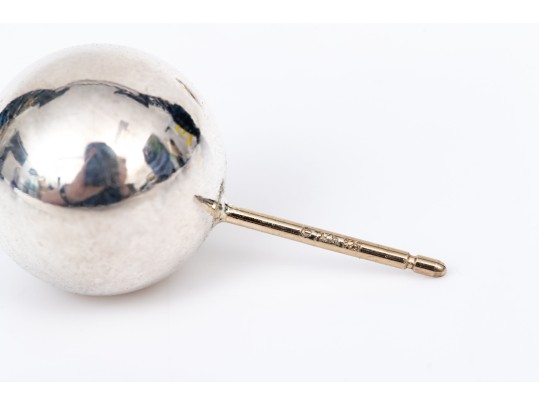 Tiffany & Co. Sterling Silver Classic 10mm Silver Ball Stud Earrings