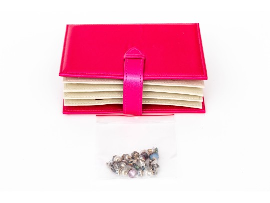 Collection Of Colorful Costume Jewelry Stud Earrings Set With Sterling Silver Posts