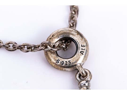 Sterling Silver Collection Of Ten Necklaces, Including Pandora