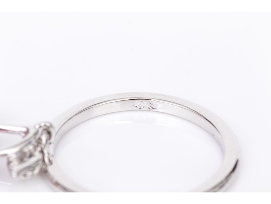 Swarovski Pair Of Crystal Set Rings, Sizes 6.75, With Boxes