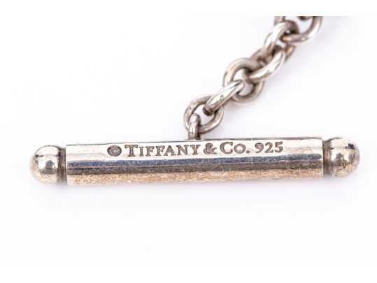 Tiffany & Co. Sterling Silver Classic Black Onyx Bead Toggle Necklace