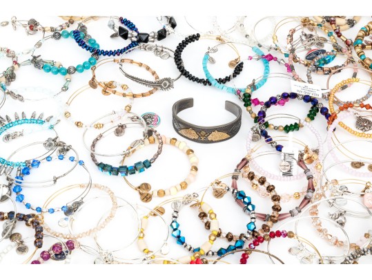 Alex + Ani Extensive Collection Of Vintage 66 And Infused With Energy Bracelets
