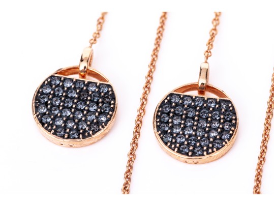 Swarovski Collection Of Crystal Set Earrings, Silver And Rose Tones