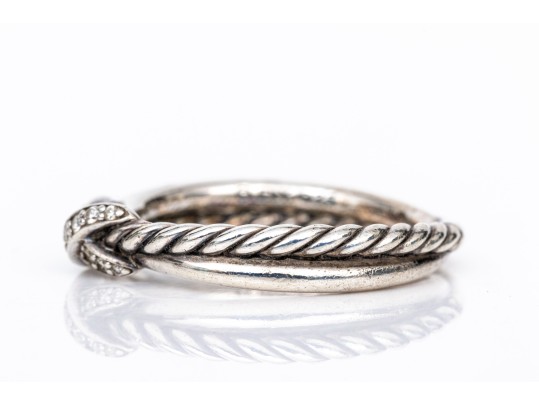 David Yurman Sterling Silver And Diamond 