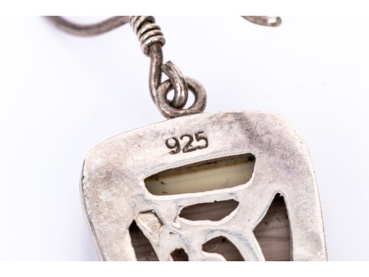 Sterling Silver Collection Of Nineteen Drop Pendant Style Earrings