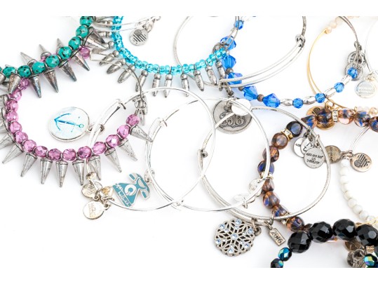 Alex + Ani Extensive Collection Of Vintage 66 And Infused With Energy Bracelets